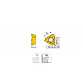 3PKT 15-ML High positive inserts 3PKT with 3 helical cutting edges for 90° shoulders & exotic materials & light machining from sharp geometry - Big-tools Industrial Supply Tools for Metal Cutting